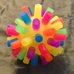Silicone Crazy Ball Toy, Bouncing Ball In Bright Neons